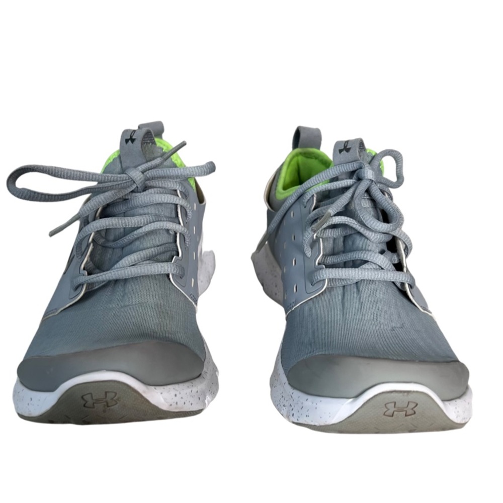 Under Armour Women’s Low Cut Gray Green Sneakers Shoes Size 8.5 - Picture 2 of 8